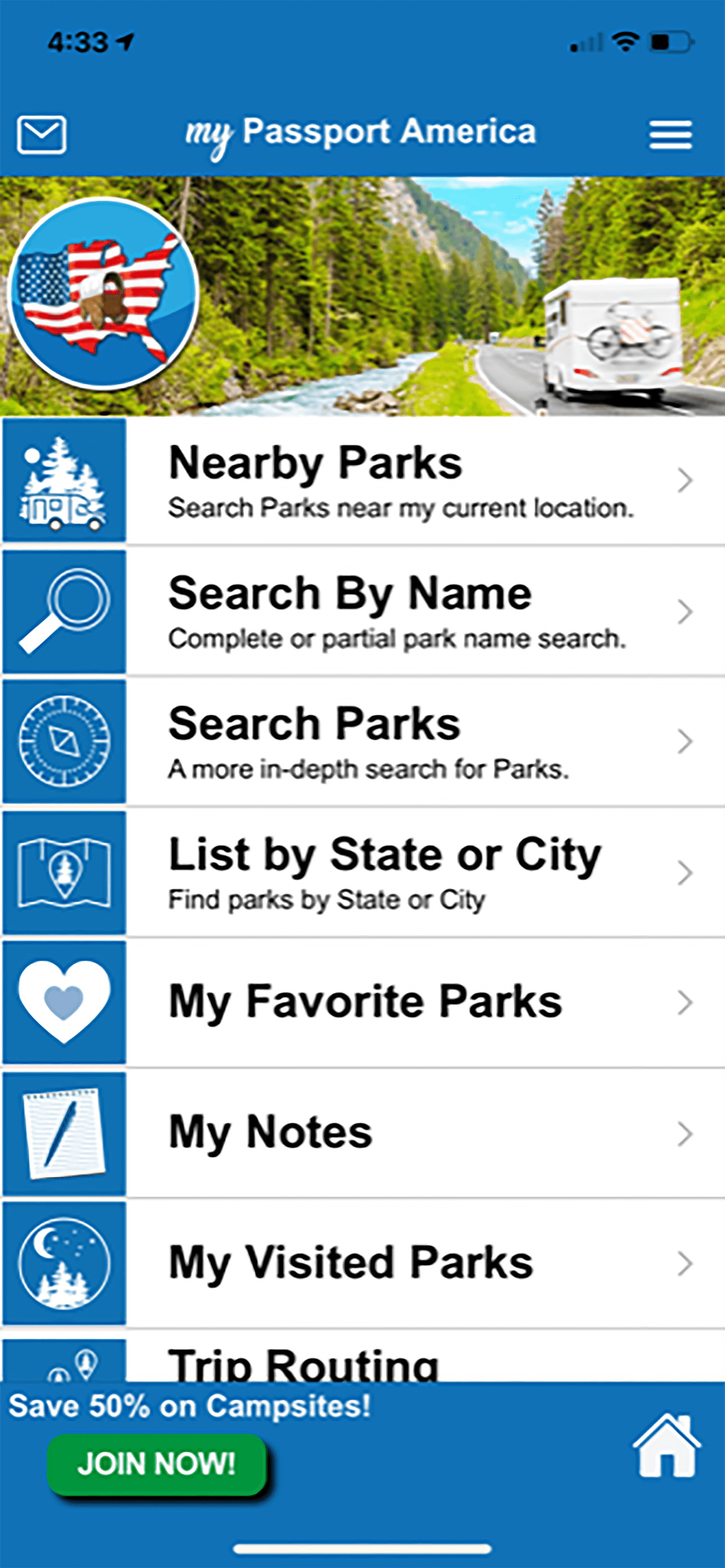 My Passport America app